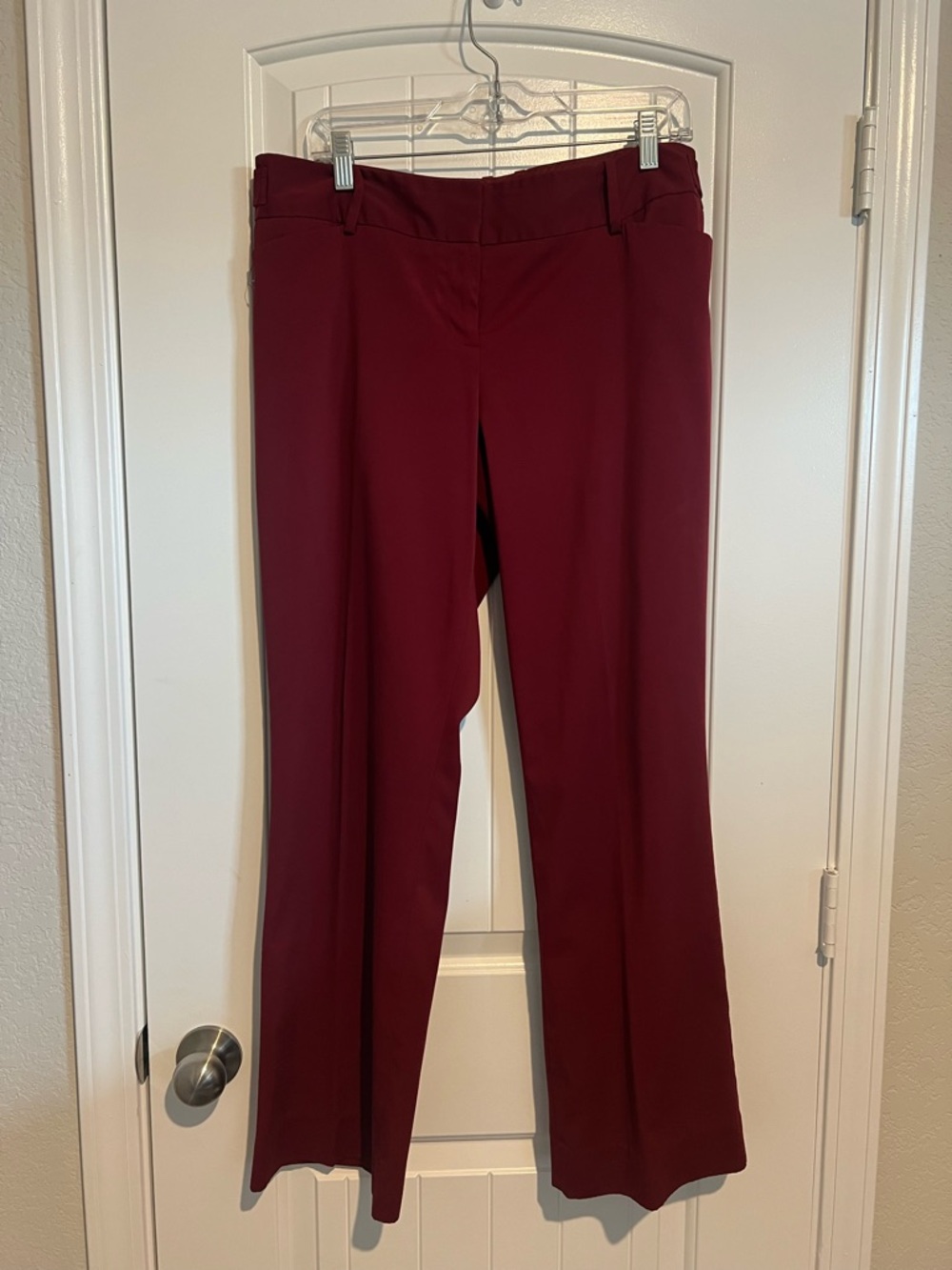 The Limited Women's Burgundy Straight Leg Dress Pants